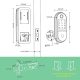 Smart American Standard Deadlock Fingerprint Code Blue Tooth App Control Deadbolt Lock 70 Mm Cylinder Lock