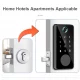 Factory customized Smart door lock for the front door TUYA APP fingerprint electronic deadlock smart door lock