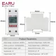 2P 63A TUYA APP WiFi Smart Circuit Earth Leakage Over Under Voltage Protector Relay Device Switch Breaker Energy Power kWh Meter