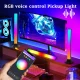 Smart LED Table Lamps Sound Control Pickup Lights Bar Ambient Lamp With App Control For Compute Gaming Room Decor RGB Desk Light