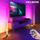 RGB LED Corner Floor Lamp Smart APP Remote Control Modern Floor Light Atmospheric Warm Standing Light Home Decoration Table Lamp