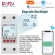 2P 63A TUYA WiFi Smart Circuit Breaker Earth Leakage, Over/Under Voltage Protection, Energy kWh Meter