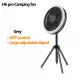 APP Smart Camping Fan With Power Bank Lamp USB Rechargeable Wireless Electric Fans Portable Ceiling Air Cooling for Tent Wall