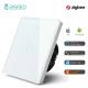 BSEED Zigbee Touch Switches 1/2/3Gang 1Way Smart Light Switch Sensor Wall Switches Tuya Control Smart Life APP Google Alexa