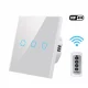 Remote Control Wall Switch Wireless 220V EU Standard 1/2/3 Gang Light Touch Switches Controller Glass Pane Wifi Smart Home RF433