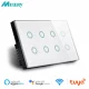 Melery Wifi Smart Touch Light Wall Switch147 Glass Panel 8 Gang Tuya App SmartLife Remote Contro Compatible by Alexa Google Home