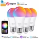 eWelink Zigbee Smart Dimmable Bulb 85-265V LED Light E27 RGB Lamp Support Alexa Alice Smartthings Google Assistant Voice Control