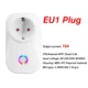 EU Smart Plug WiFi Socket power energy meter 10A/16A Power Monitor Wattmeter Timing Function watt meter Tuya SmartLife APP