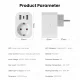 Tuya WiFi Smart Plug 16A EU Smart Socket USB Type C Phone Charger AC Power Outlet Home Appliance Works with Alexa Google