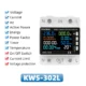 TUYA WiFi Smart Power Meter Over Under Voltage Protection Relay Switch Circuit Breaker Energy kWh Temperature Meter Smart Life