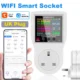 16A Tuya WIFI Smart Socket AC220V 110V Digital Wattmeter EU Plug Electricity consumption Power KWH US AU FR Power Energy Meter