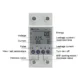 WIFI Din Rail Smart Energy Power Meter KWH AC Single Phase 63A 220V Voltmeter Ammeter Wattmeter Remote Switch Control Monitor