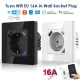 Tuya Wifi EU 16A Wall Socket Smart Plug Type C Port Voice Control Timer Schedule Function Work with Alexa Google Home