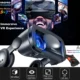 Virtual Reality VR Glasses IMAX Huge Screen Movie 3D Glasses Google Cardboard Box VR Helmet for 5-7″ Phone,Support Game Joystick