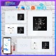 WIFI Smart Thermostat LCD Touch Screen with Light Switch,Wall Socket with Thermostats Water/Electric Floor Heating Smart Home