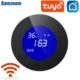 Tuya Wifi Smart Natural Gas Alarm Sensor With temperature function Combustible Gas Leak Detector LCD Display Smart Life App