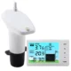 Ultrasonic Level Guage Water Level Alarm Wireless LCD Display Indoor Water Tank Temperature Monitor Alarm Clock Sensor