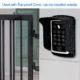 RFID Keypad Keyboard Access Control System Waterproof Cover Outdoor 10pcs EM4100/TK4100 Keyfobs Door Opener for Home Lock System